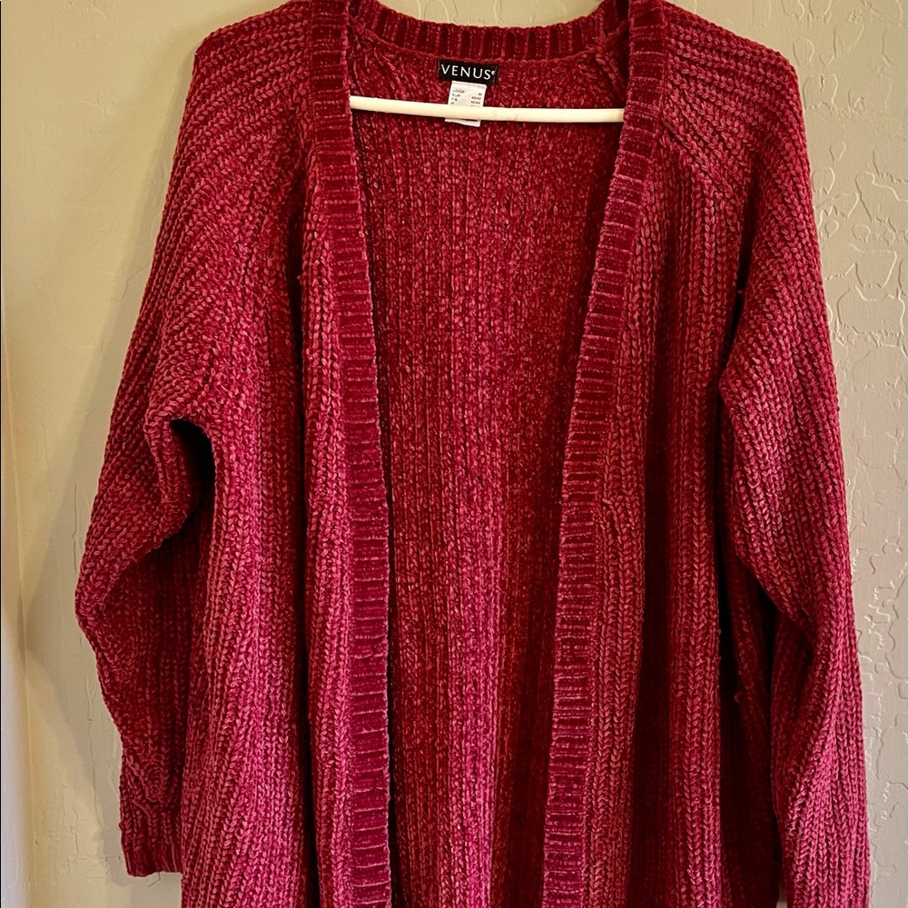 Venus Red Cardigan NWOT